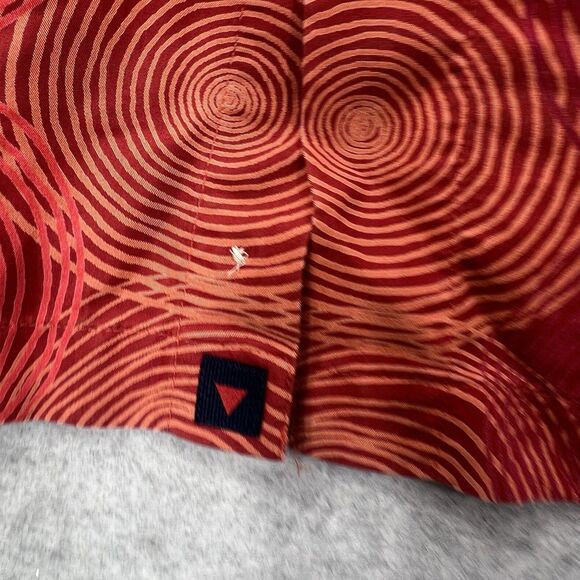 Haupt Germany Camp Shirt circles Abstract red XL 17.5 Men short sleeve - Picture 4 of 13